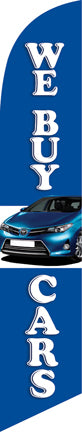 We Buy Cars Feather Flag -Various Designs