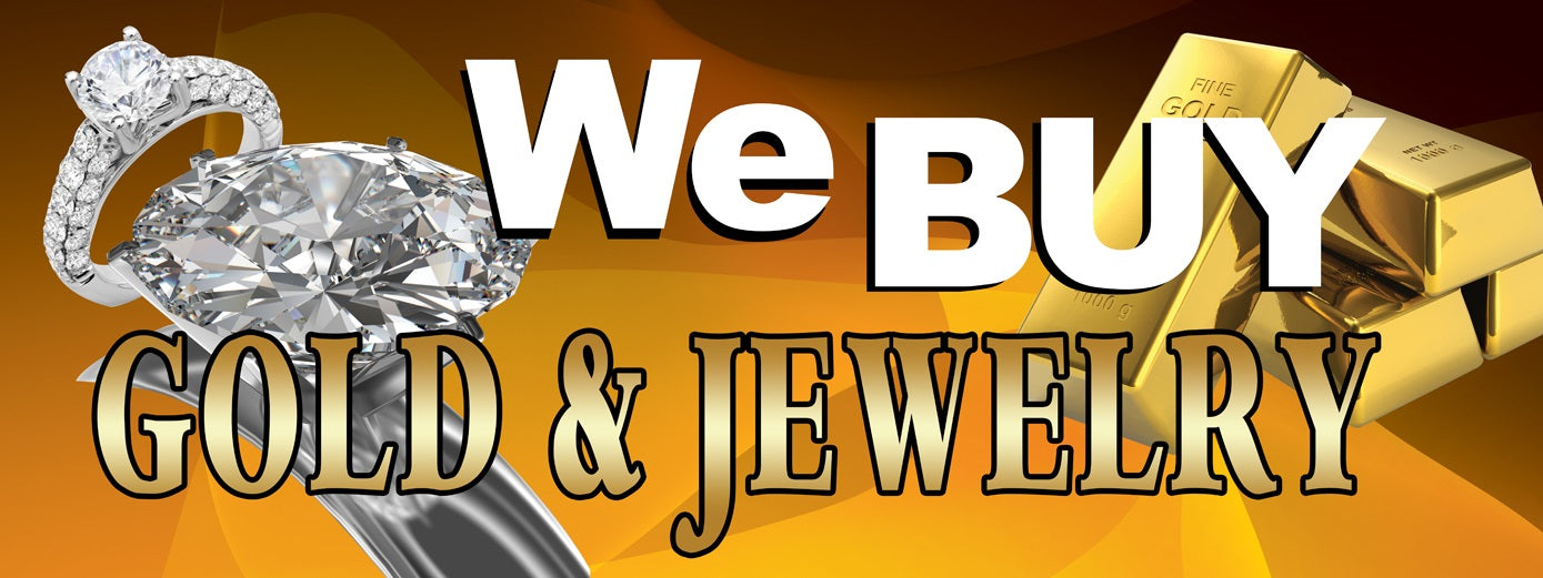 We Buy Gold & Jewelry Banner-Ring Design
