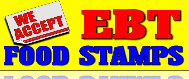 We Accept EBT Benefits Window Signs Poster-17" x 11" -4 pieces