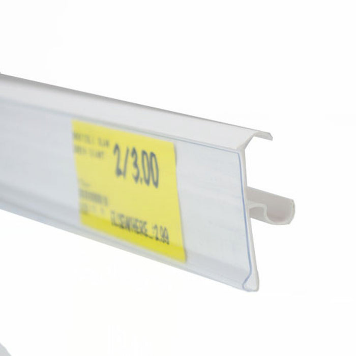 White Price Tag Holder Data Strip for Double Wire Fixtures-50 pieces