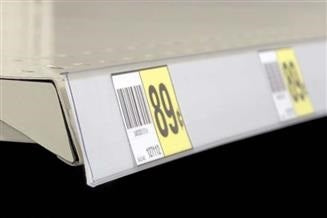 White Adhesive Backed Ticket Molding Data Strips-50 pieces