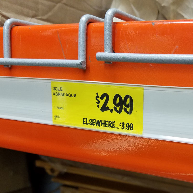 White Adhesive Backed Ticket Molding Data Strips-50 pieces