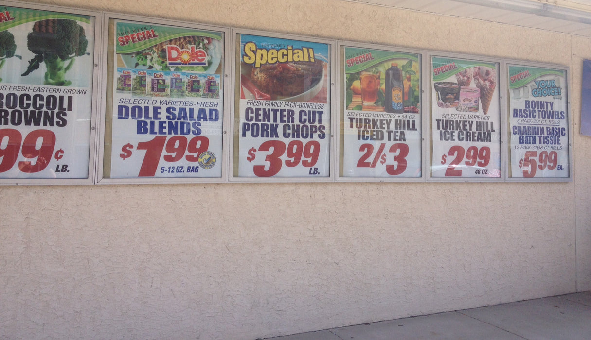 custom printed window signs price item for supermarkets c stores