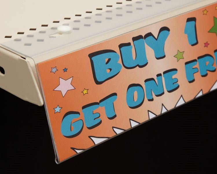 Wine & Liquor Store Flip Up Sign Holders/Price Channels with Push Pins