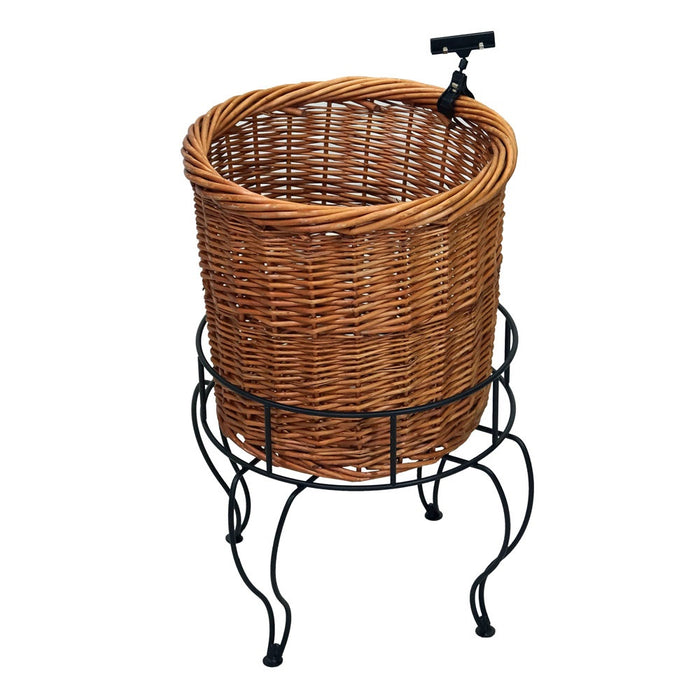 Wire Wicker Pedestal Basket Set - 19"W x 26"H x 17"D