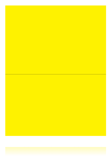 Yellow Shelf Signs 8.5"W x 11"H- 2 up Laser Compatible -200 signs - screengemsinc