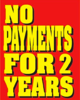 Lawn-Yard Signs-No Payments for Retail-12"W x 18"H- 2 pieces