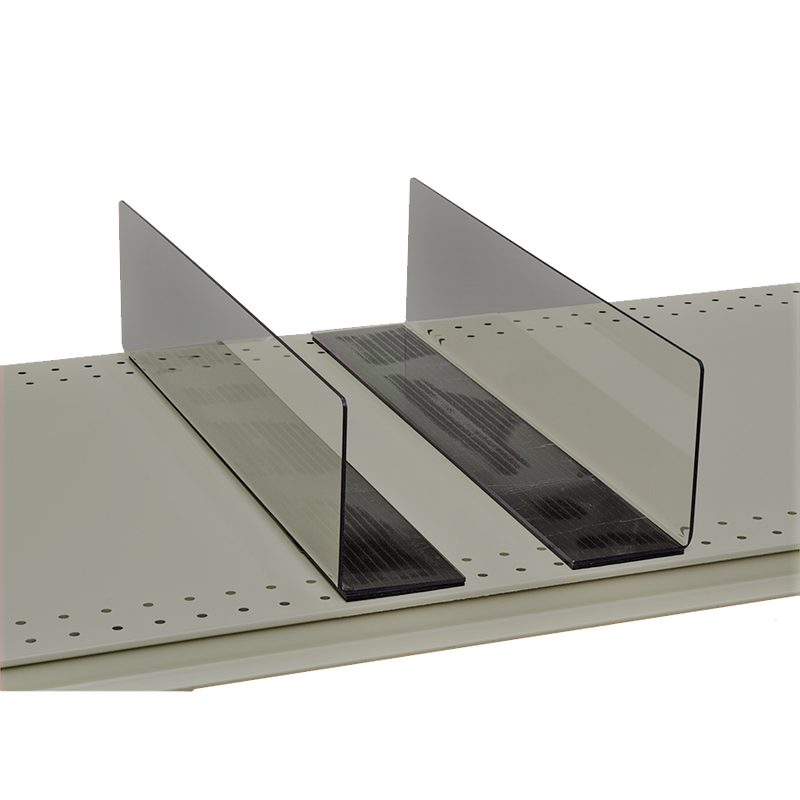 Heavy Duty Shelf or Case Divider with Magnets- 2 pieces