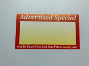 Advertised Special Shelf Signs