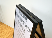 Black Metal A Frame Sign Holder Frame