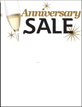 Anniversary Sale Event-Floor Stand Standard Poster - 22 X 28