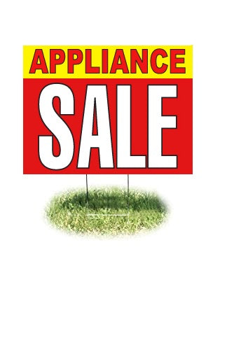 Appliance Sale Lawn Yard Signs for Retail- 24" W x 18"H