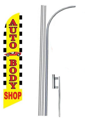 Auto Body Shop Feather Flag