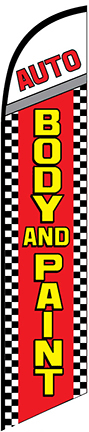 Auto Body & Paint Feather Flag Kit