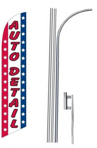 Auto Detail Feather Flag Kit