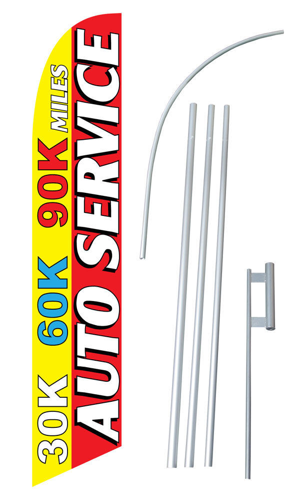 Auto Service Feather Flags