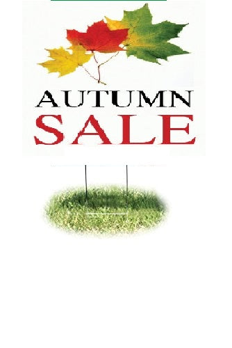 Autumn Sale Lawn Yard Signs 24"W x 18"H