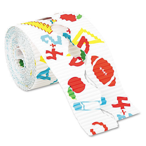 Back To School Corrugated Merchandising Display Borders - 12 rolls