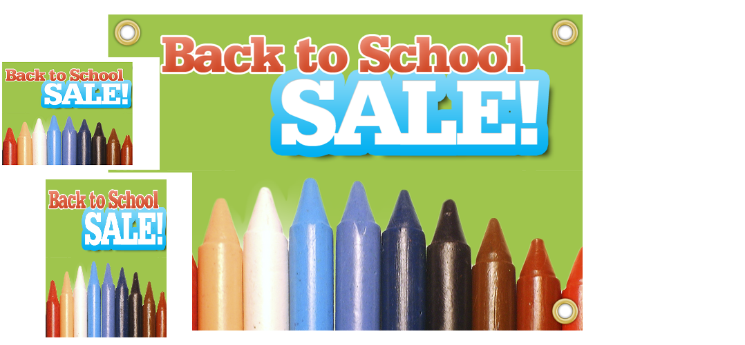 Back to School Sale Sign Kit for Retail