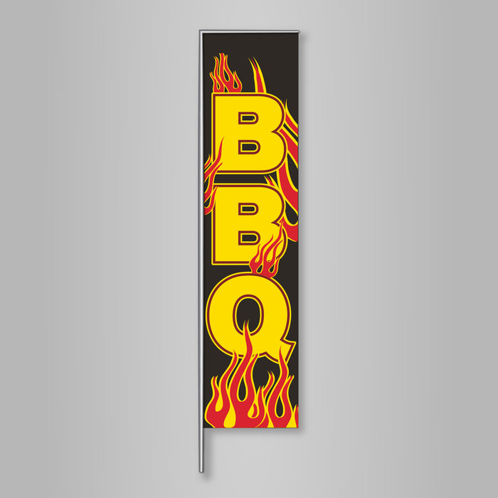 BBQ Banner Flag Set Flames