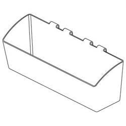 Clear Plastic Bin for Fastracks or Crossbars-5 pieces