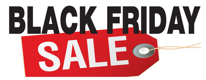 Black Friday Sale Shelf Signs -7" W x 5.5" H -10 signs
