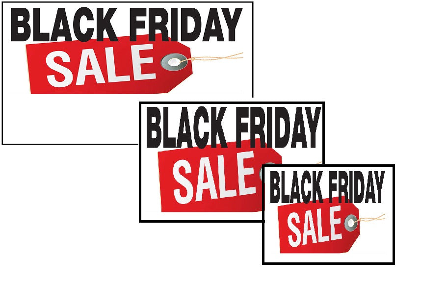 Black Friday Sale Shelf Signs -Combo Pack -30 signs