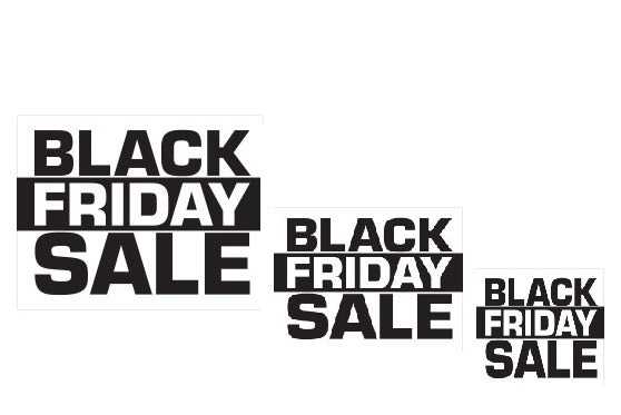 Black Friday Shelf Signs-Combo Pack-30 signs