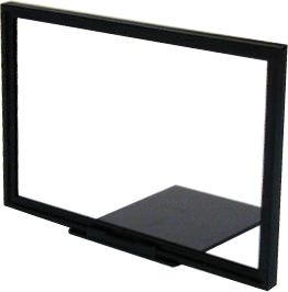 Black Plastic Sign Frames with Wedge Base-7"H x 11"W-10 pieces
