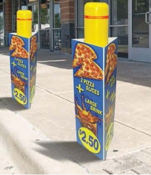 Bollard Covers - Custom Printed Fits 7" x 7.5" Diameter Poles