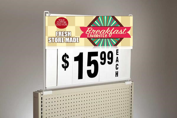 Breakfast Favorites Header for Spiral Sign Board 7 7/8"