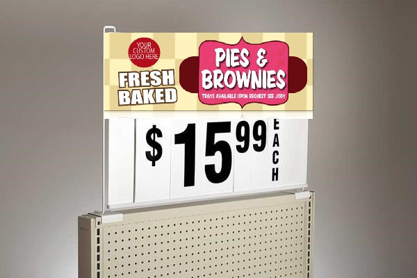 Spiral Small Sign Board Header Pies & Brownies-Custom