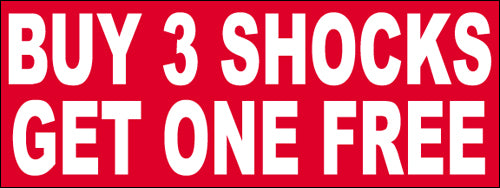 Buy 3 Shocks Get One Free Car Service Vinyl Banner