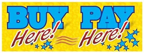 Buy Here Pay Here Vinyl Banner