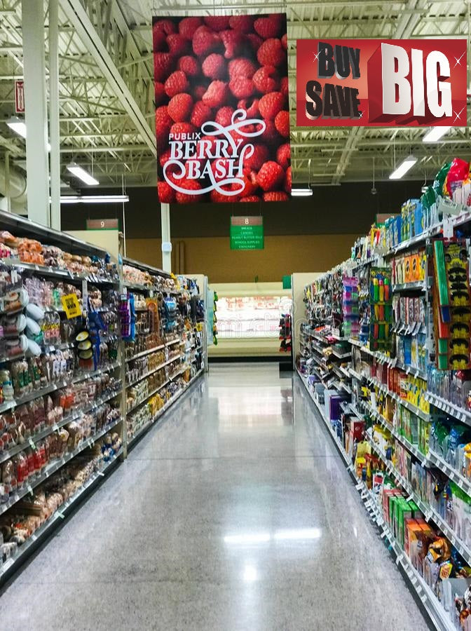 Buy Big Save Big End Cap-Gondola Signs- 36" W x 18" H