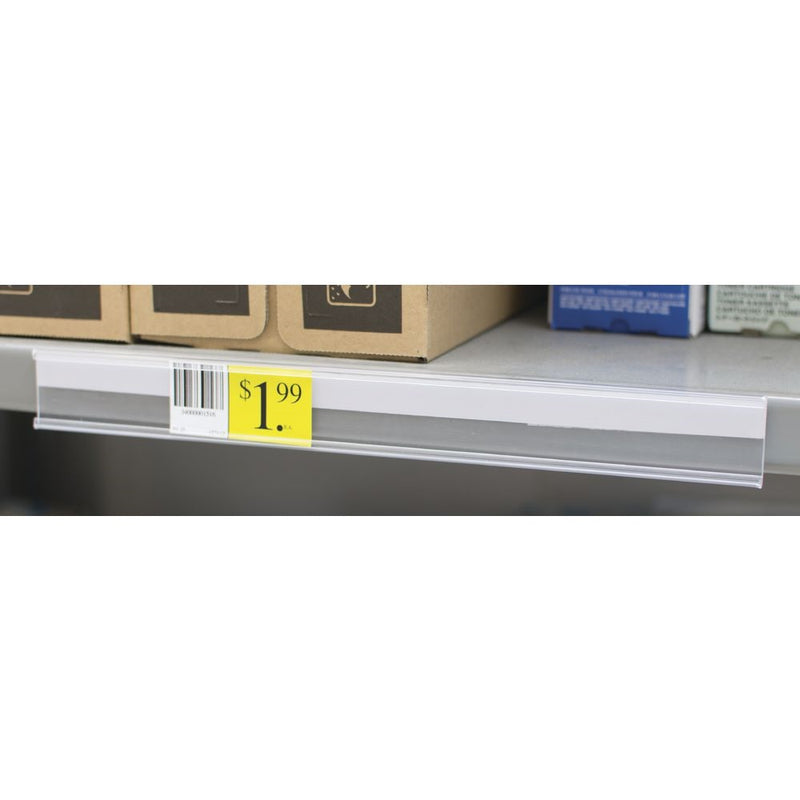 Price Channel Shelf Strips with Adhesive Back- 48"w x 1.25" H-10 pieces - screengemsinc
