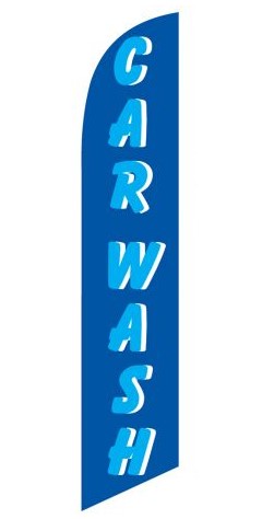 Car Wash Feather Flag Kit