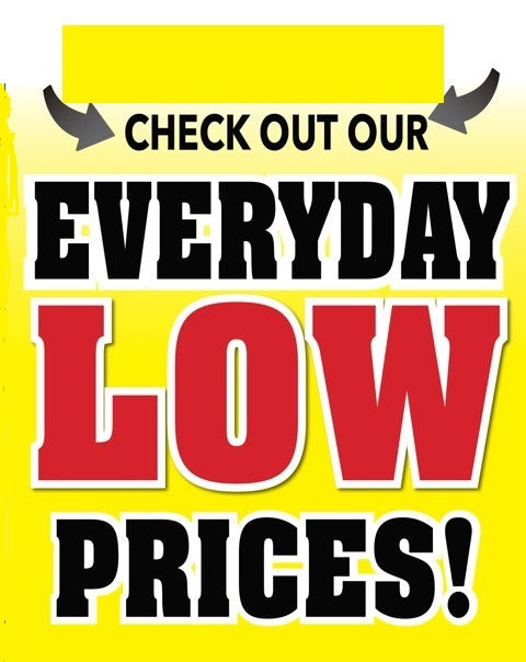Check Out Our EDLP Stanchion Sign-Standard Sale Event Posters-VALUE PACK