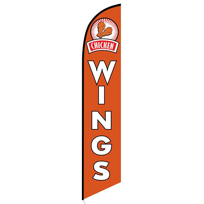 Chicken Wings Feather Flag 