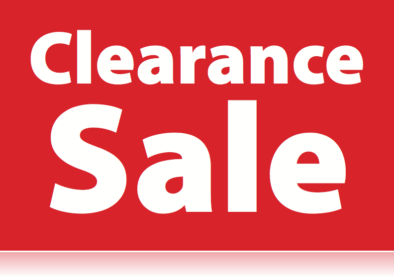 Clearance Sale Shelf Sign- Retail Price Cards