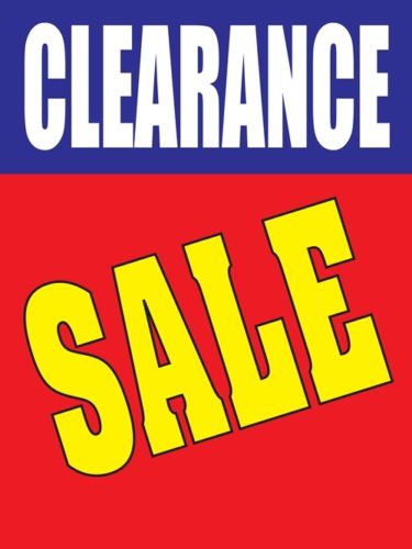 Clearance Standard Poster- Floor Stand Stanchion Sign 