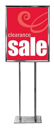 Clearance Standard Poster- Floor Stand Stanchion Sign 