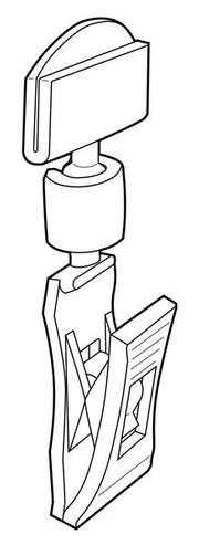 Clear Plastic Small Clip On Signholder