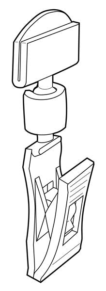 Clear Plastic Small Clip On Signholder