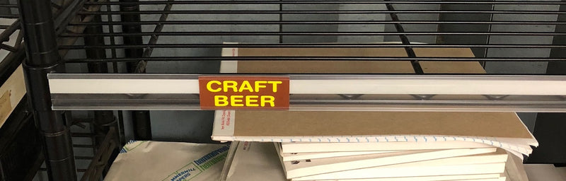 Craft Beer Price Channel Shelf Molding Tags-3"-50 pieces