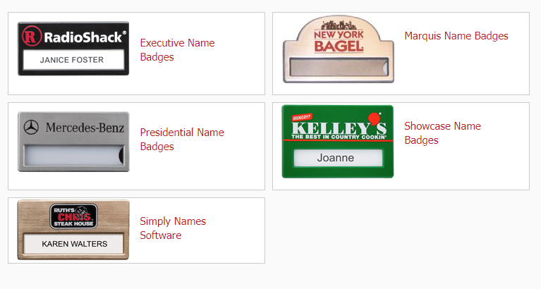 Name Badges-Window Custom Printed