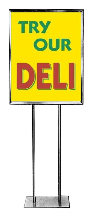 Try Our Deli Floor Stand Stanchion Sign-22" x 28"