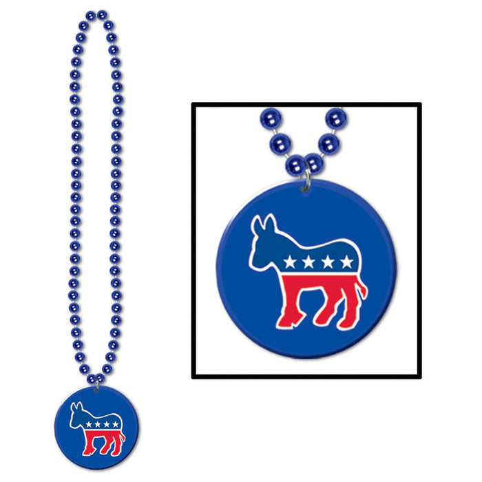 Democratic beaded necklace