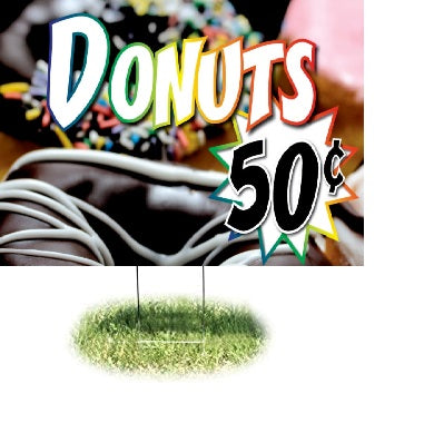 Donuts Lawn Signs-Custom Price