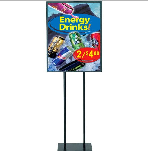 Energy Drinks Floor Stand Stanchion Signs-Custom Price-22" W x 28" H